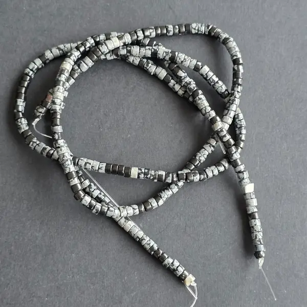 Sirag margele pietre semipretioase discuri OBSIDIAN ZAPADA