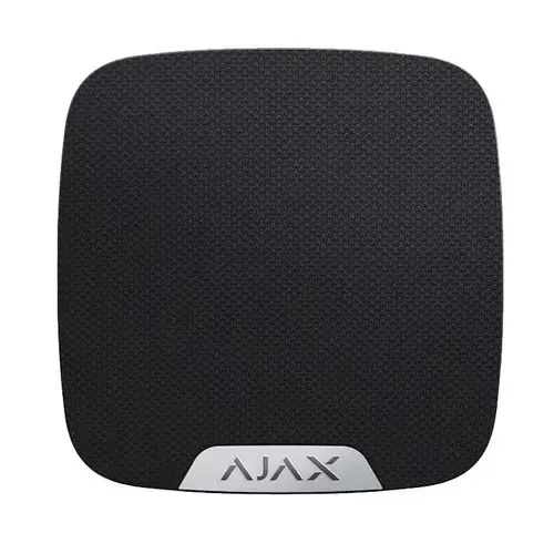 Sirena de interior wireless AJAX, Presiune acustica: 81 ÷ 105 dB @ 1 m , Timp alarma: 3 ÷ 180 s; Frecventa sunet: 3.4 ± 0.5 kHz; Timp alarmare: 0.15 s; Tip alarma: sonora + LED, conector LED extern; Frecventa operare: 868.0 - 868.6 MHz