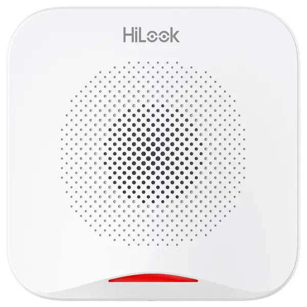 Sirenă de interior wireless HiLook 868 MHz, 80-95 dB, 4x AA, roșu - ALARM-S201-WE