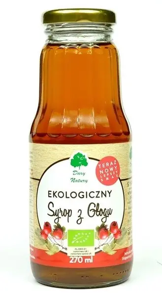 Sirop bio de păducel, 270 ml, Dary Natury