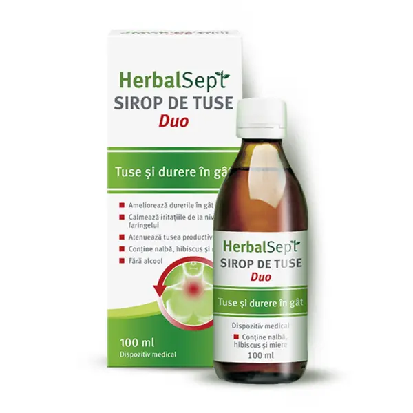 Sirop de tuse HerbalSept Duo, Zdrovit | 100 ml