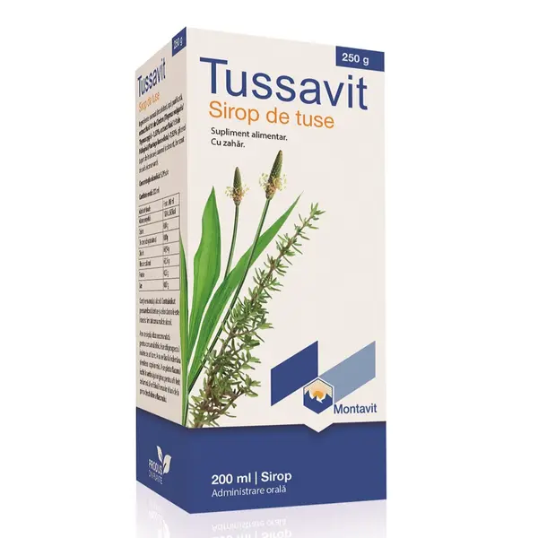 Sirop de tuse Tussavit, 250ml, Montavit