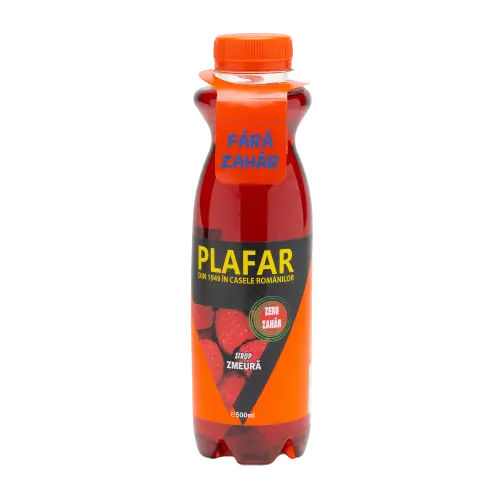 Sirop de zmeura zero zahar, 500ml, Plafar