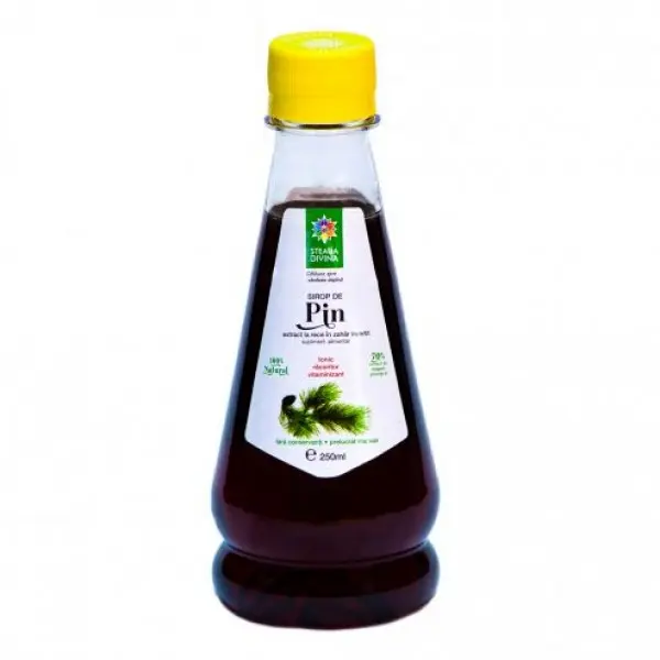 Sirop natural cu muguri de pin presat la rece, 250ml, Steaua Divina