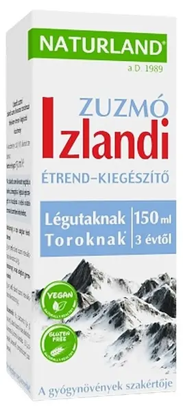 Sirop pentru gât și sistemul respirator, 150 ml, Naturland