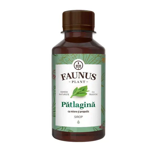 Sirop pentru tuse de Patlagina cu miere si propolis, 200ml, Faunus Plant