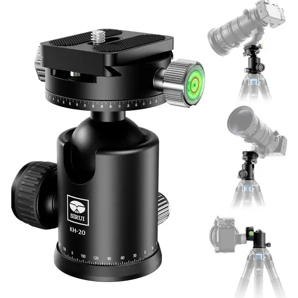 Sirui Cap Trepied cu Bila Sirui KH20, 36 mm, Ball Head 360 Panorama, Negru
