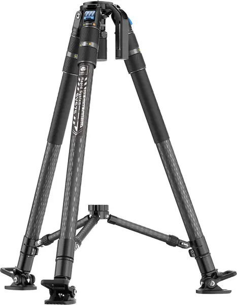 Sirui SVS75 Rapid Trepied Video din Fibra de Carbon, Bol 75 mm, Inaltime 155 cm, Sarcina 25 kg, Ajustare One-Step