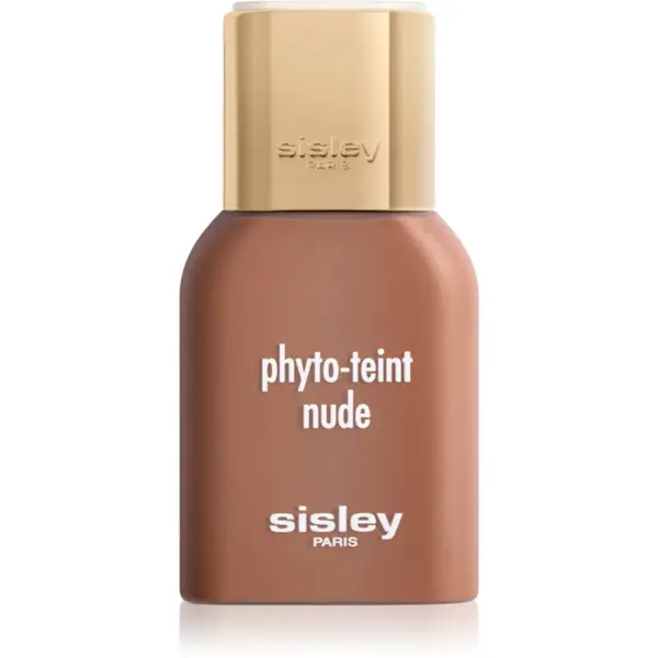 Sisley Phyto-Teint Nude fond de ten iluminator și hidratant pentru un look natural culoare 6N Sandalwood 30 ml