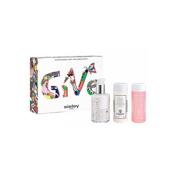 Sisley Set Lait Démaquillant 125 Ml + Tonique Aux Fleurs 100 Ml + Emulsion Ecologique 125 Ml Kit Volum Lapte demachiant 125 + tonic 100 ml + emulsie 125 ml