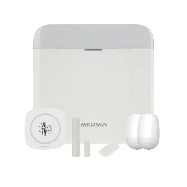 Sistem alarma antiefractie Hikvision Intrusion Security, LAN, WiFi, GPRS, 16 partitii, 64 zone/iesiri, 32 utilizatori, 868 MHz