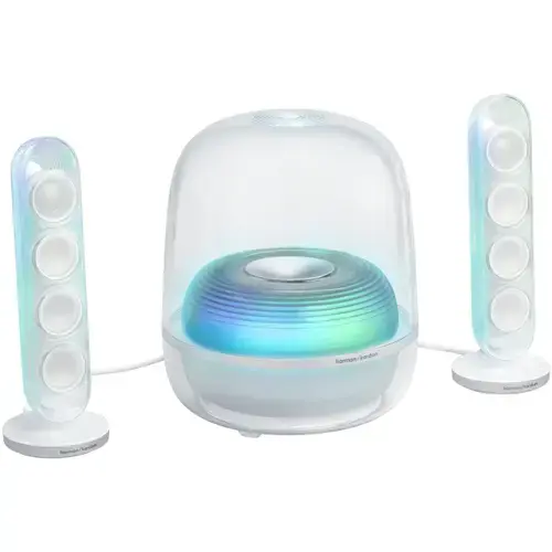 Sistem audio 2.1 Harman Kardon Soundsticks 5, 190W, Bluetooth, HDMI ARC, Auracast (Alb)