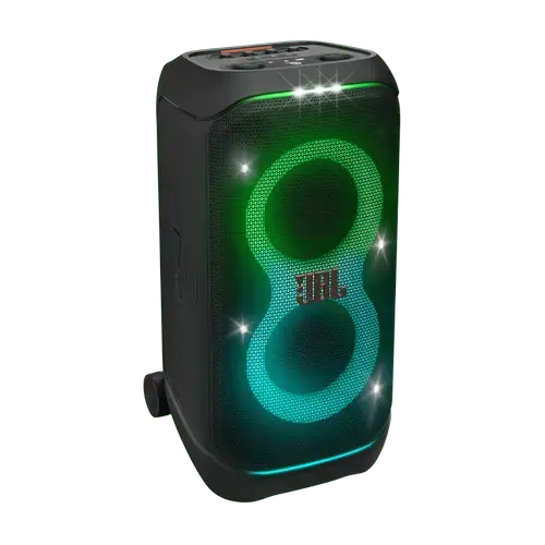 Sistem audio portabil JBL Partybox Stage 320, 240W RMS, Baterie detasabila, IPX4, Auracast, AI Sound Boost