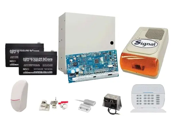 Sistem de alarma cablat DSC LED cu doua elemente de detectie, de exterior, KIT NEO2032LED EXT