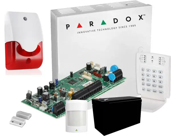 Sistem de alarma Paradox 2 zone cu sirena de interior, KITSP5500INT