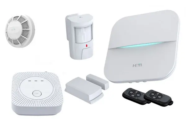Sistem de alarma wireless Heyi, Wi-Fi, 4 zone, Android/iOS, PSTN, TCP/IP HY-W21-FG