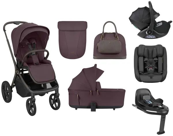 Sistem de călătorie 5 în 1 KikkaBoo Platinum – Goya, Merlot