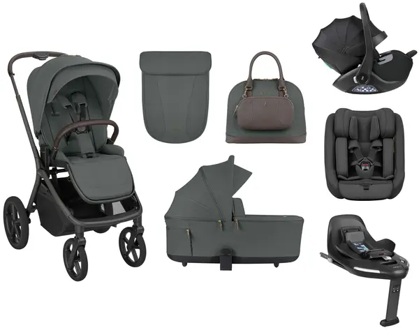 Sistem de călătorie 5 în 1 KikkaBoo Platinum – Goya, Olive