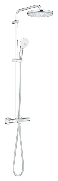 Sistem de dus Grohe Tempesta 250, aparent, pipa cada, termostat, 250 mm, 1 functie, crom, 26978001