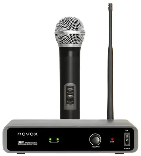 Sistem de microfon wireless Novox - Free H1, negru/gri