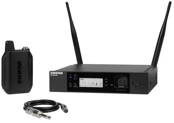 Sistem de microfon wireless Shure - GLXD14R+, negru