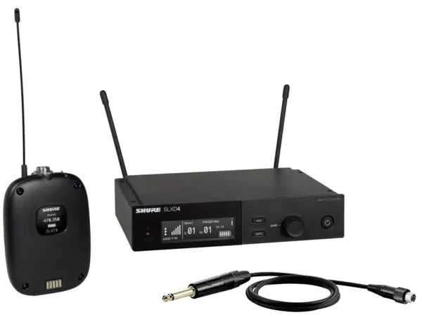Sistem de microfon wireless Shure - SLXD14E-L56, negru