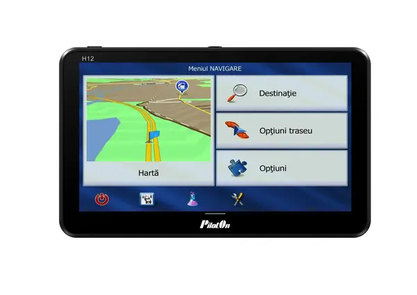 Sistem de Navigatie PilotOn H12 - GPS 7 inch cu Camera DVR Full HD, 2GB RAM, pentru Camion, Harti Europa incluse