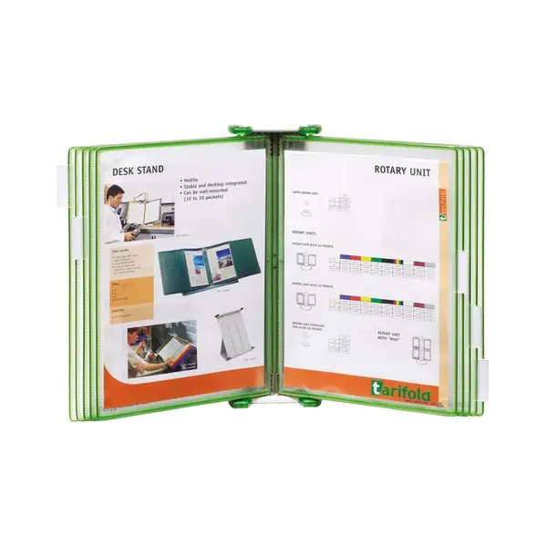 Sistem de prezentare de prezentare Tarifold Candy Line A4 verde Sistem de prezentare de prezentare Tarifold Candy Line A4 verde