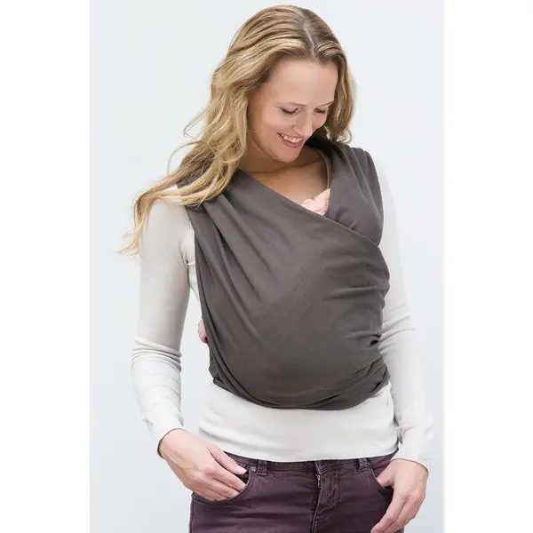 Sistem de purtare wrap elastic Tricot Slen Organic Babylonia Moon Mist Grey