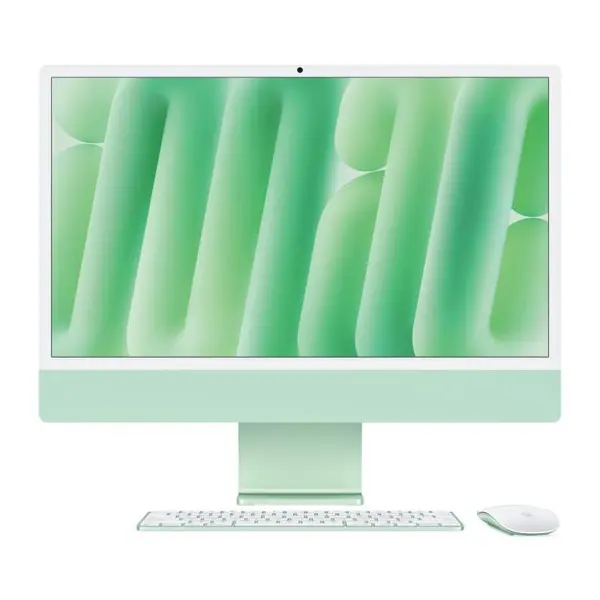 Sistem Desktop PC All-In-One Apple iMac 24", Retina 4.5 K, Apple M4 10‑core CPU and 10-core GPU, 24GB RAM, SSD 1TB, macOS Sequoia, INT KB, Green