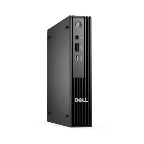 Sistem Desktop PC Dell Pro Micro QCM1250 MFF, Intel Core I3-14100T, 4.4GHz, 8GB DDR5, 512GB SSD, Intel UHD Graphics 730, Ubuntu, Negru