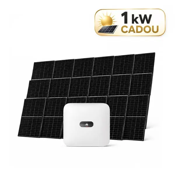 Sistem fotovoltaic 4kW (3 + 1 kW CADOU), invertor trifazat On Grid si 9 panouri Canadian Solar N-Type TOPCon, monocristalin, 460 Wp, 144 celule, rama neagra