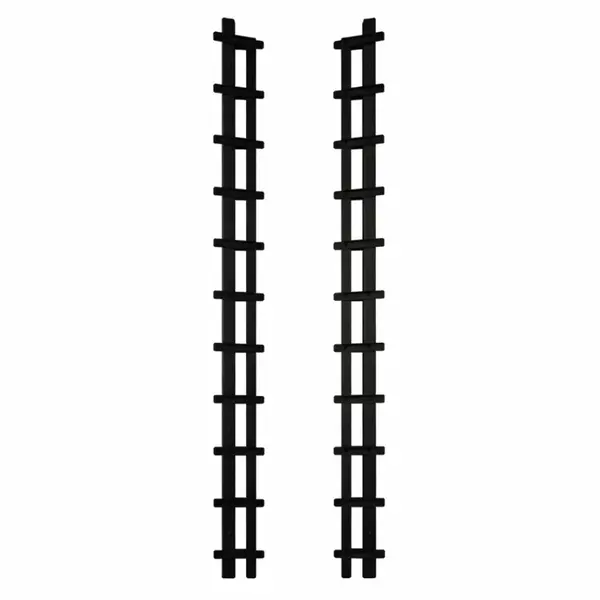 Sistem Glisiere Aluminiu–Profil Durabil pentru panouri glisante, 2 m,Black