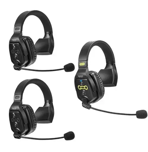 Sistem Intercom Wireless pentru 3 Persoane Saramonic WiTalk WT3S Full-Duplex 1.9GHz Casti Single-ear, Negru