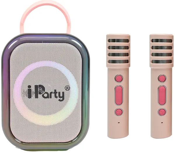 Sistem karaoke Lexibook BTC030PK, 2 microfoane, roz