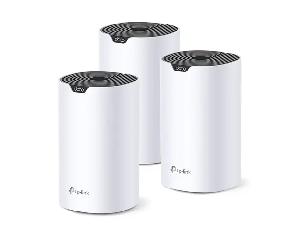 Sistem Mesh Wi-Fi Dual-Band AC1900 Tp-Link Deco S7(3-pack), 2.4/5 GHz, 3x3 MU-MIMO, 3x porturi Gigabit, control parental