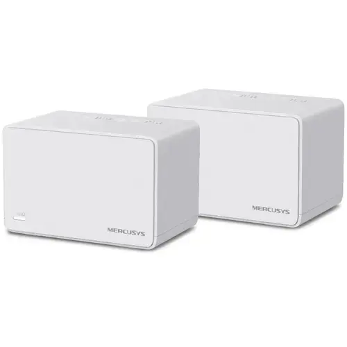 Sistem Mesh Wi-Fi Mercusys Halo H80X(2-pack), AX3000, Dual-Band, Wi-Fi 6, cu acoperire completa pentru casa, Seamless Roaming, Control Parental