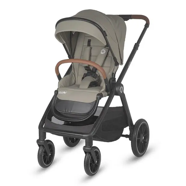 Sistem modular 3 in 1 Coccolle Aspen Sand Beige + Scoica auto iSize Coccolle Knox Black