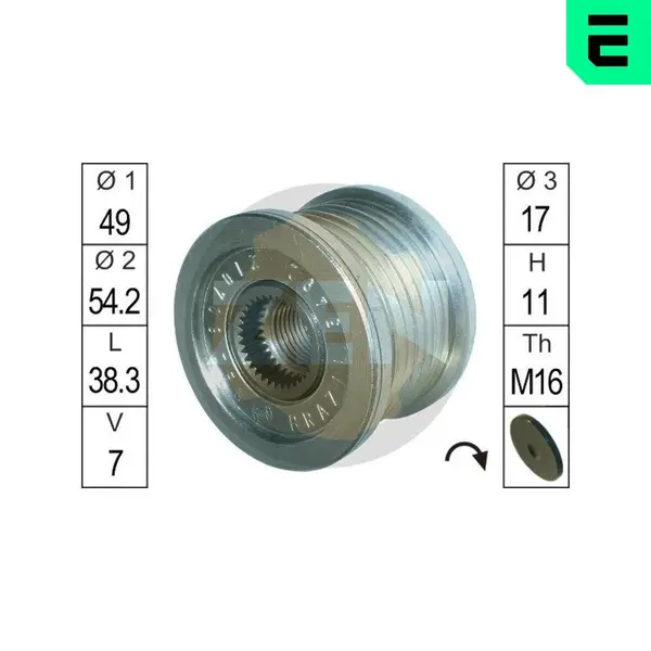 Sistem roata libera, generator ERA ZN5492