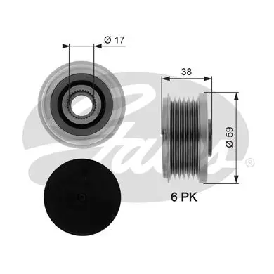 Sistem roata libera, generator GATES DriveAlign™ OAP7282