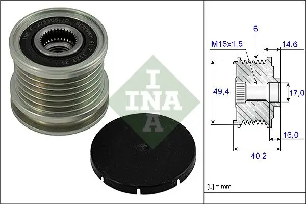 Sistem roata libera, generator Schaeffler INA 535 0001 10