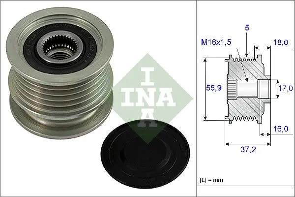 Sistem roata libera, generator Schaeffler INA 535 0009 10