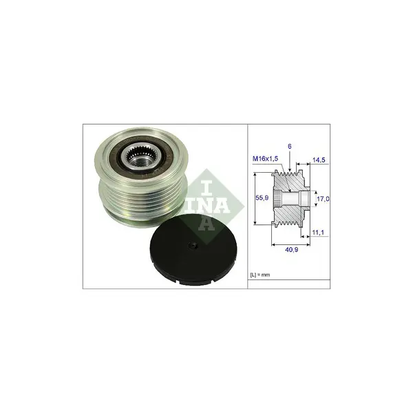 Sistem roata libera, generator Schaeffler INA 535 0012 10