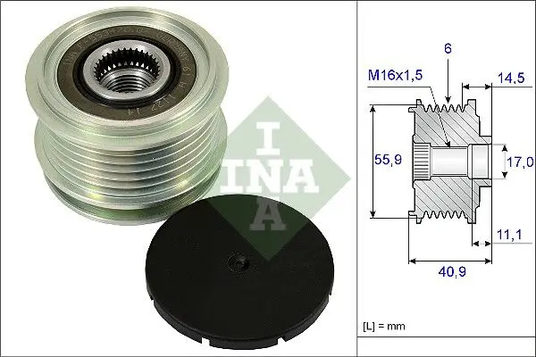 Sistem roata libera, generator Schaeffler INA 535 0012 10
