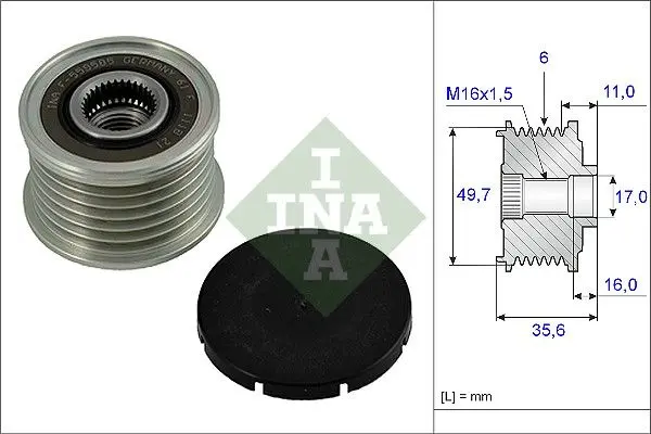 Sistem roata libera, generator Schaeffler INA 535 0016 10