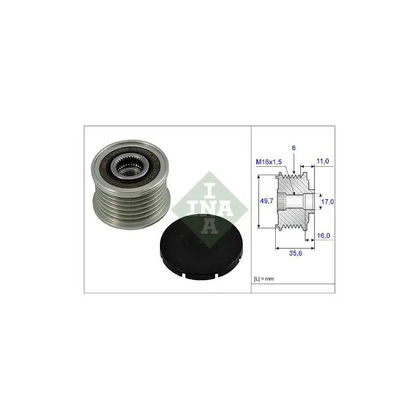 Sistem roata libera, generator Schaeffler INA 535 0016 10