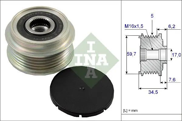Sistem roata libera, generator Schaeffler INA 535 0034 10