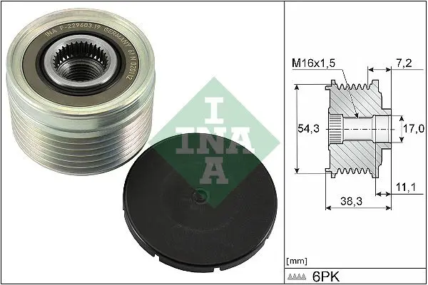 Sistem roata libera, generator Schaeffler INA 535 0039 10