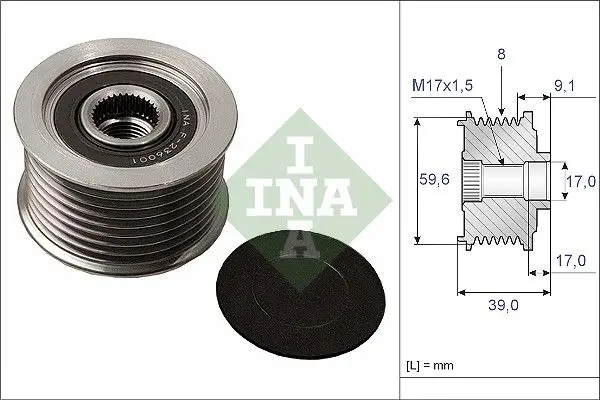 Sistem roata libera, generator Schaeffler INA 535 0049 10
