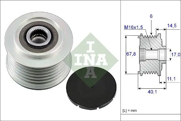Sistem roata libera, generator Schaeffler INA 535 0052 10